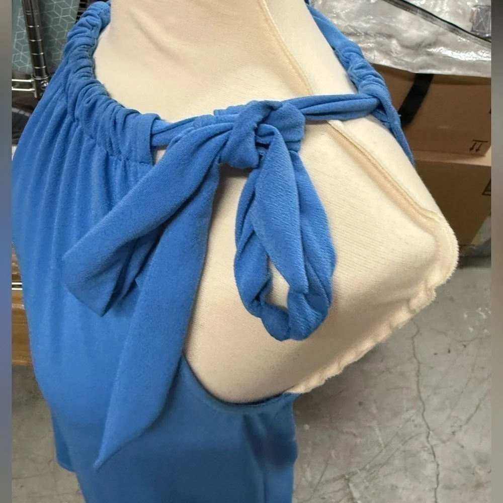 Green Envelope cover up dress blue - Picture 4 of 5